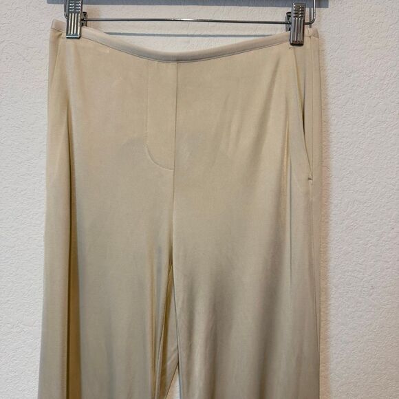Helmut Lang Warm Sand Fluid Car Stretch Jersey Trouser Pants Women's Size XS